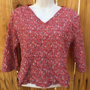 No Boundaries 3/4 sleeve Red/White/Blue Medium